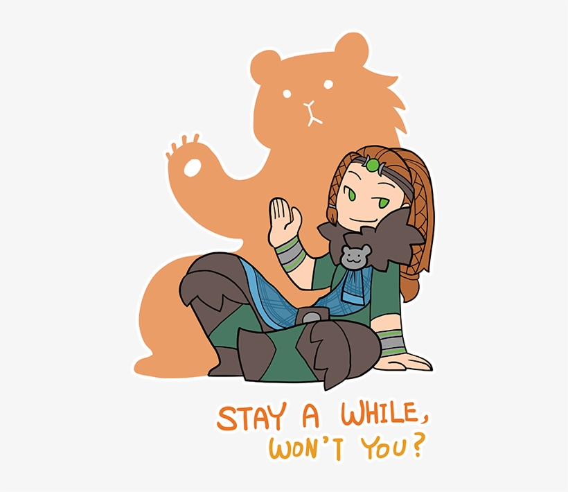 Stay For A While By Zennore - Cartoon, transparent png download