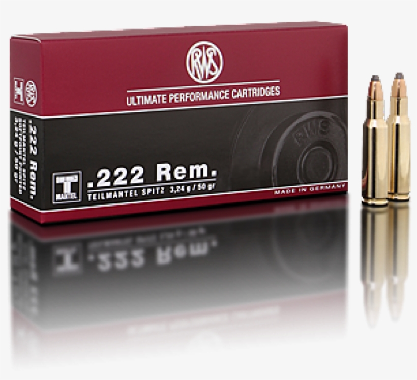 2110000014384 9458 1 Rws 222 Rem Tm 324g50gr 20 Stk - Rws 22 Hornet, transparent png download