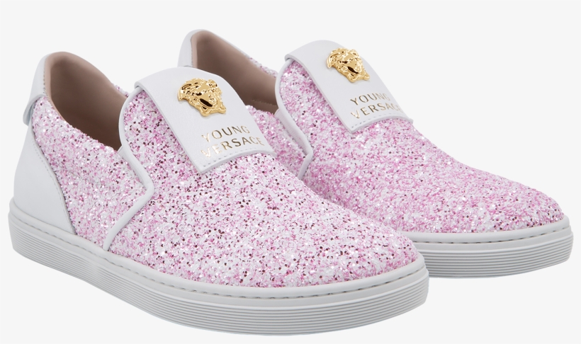 Glittering Slip-on With Medusa - کفش مدرسه دخترانه, transparent png download