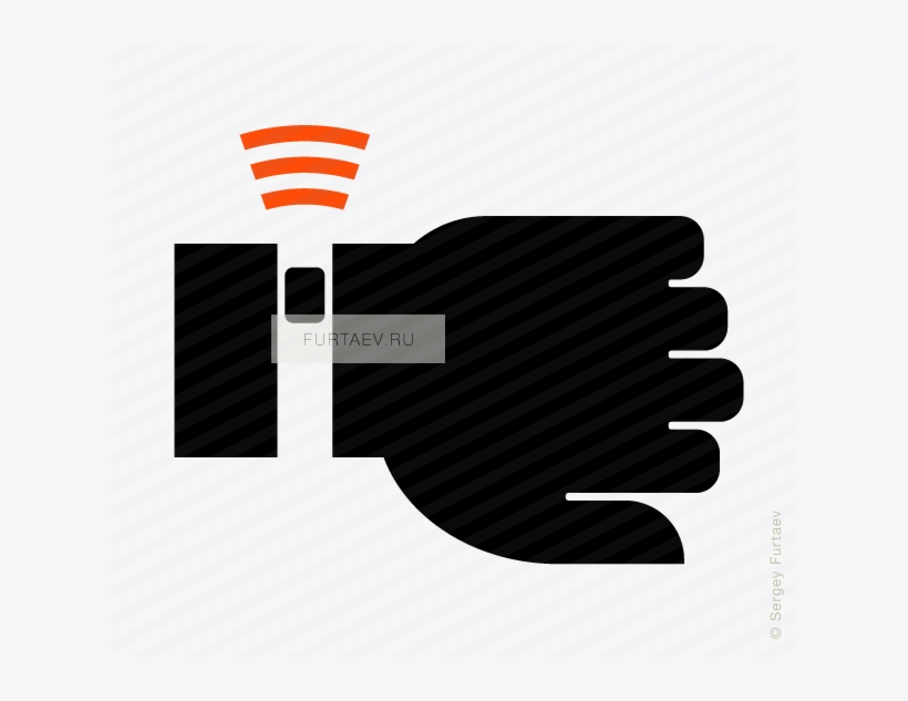 Vector Icon Of Wireless Signal Going From Activity - Watch Hand Icon, transparent png download
