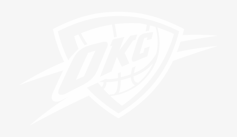 Okc Thunder Black And White, transparent png download