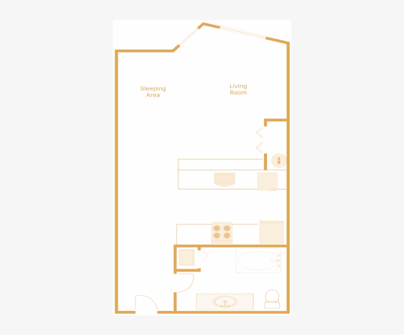 Studio Apartments - Architecture, transparent png download