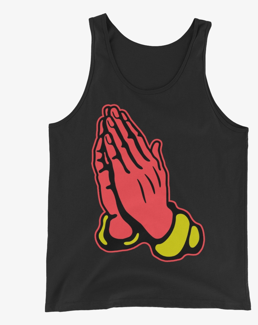 Prayer Hands Tank Top - Shirt, transparent png download