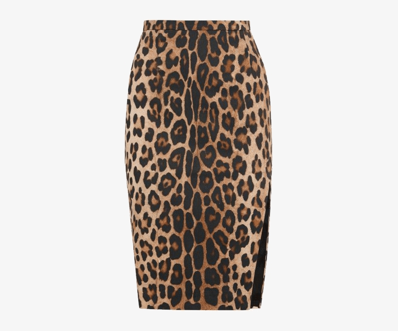 Altuzarra Faun Leopard Print Cotton Pencil Skirt - Steal Her Style De Nicki Minaj 2017, transparent png download