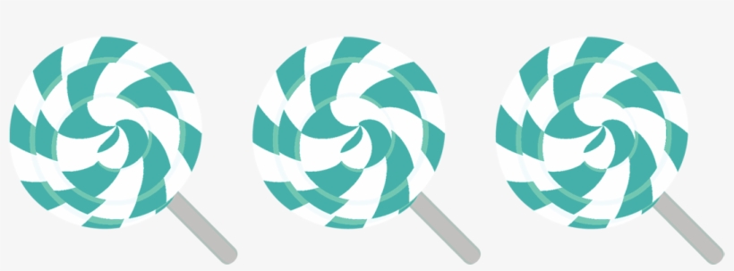 A Picture Of 3 Lollipops - Graphic Design, transparent png download