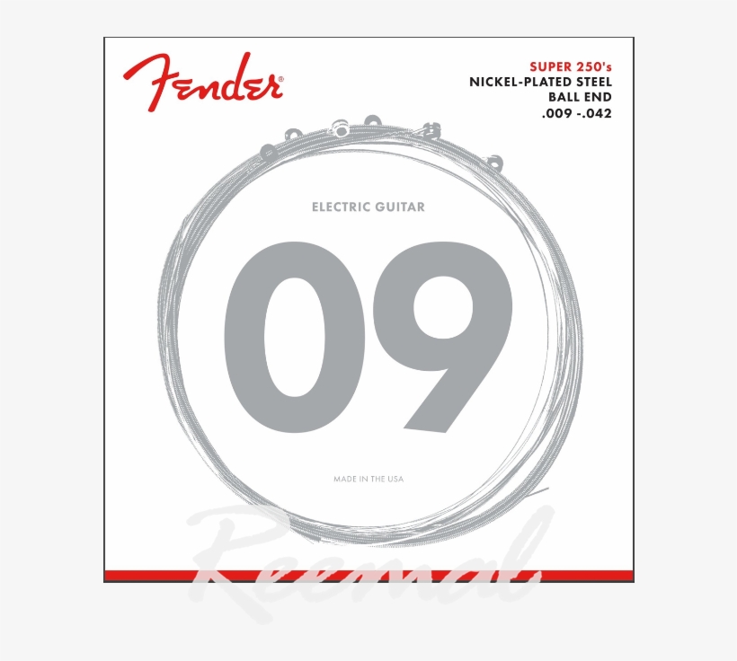 Fender Electric Guitar Strings 9-42 Nps Ball End - Fender Strings 9, transparent png download