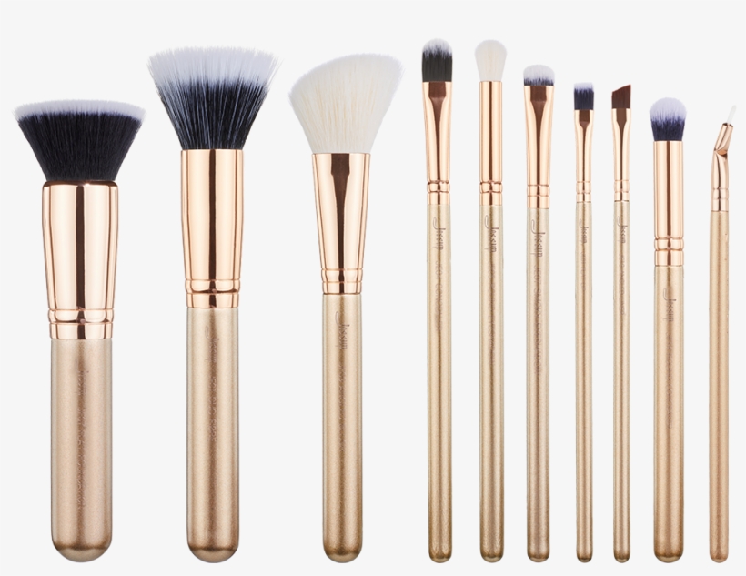 New 10pcs Best Makeup Brushes Set Jessup Eyeshadow - Makeup Brushes, transparent png download