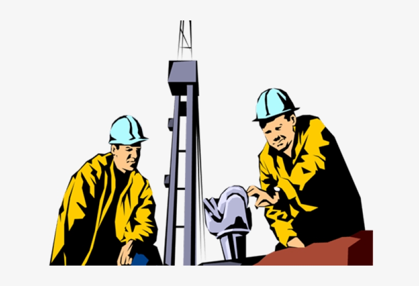 Industrial Worker Clipart Drawing Construction - Oil Rig Clip Art, transparent png download