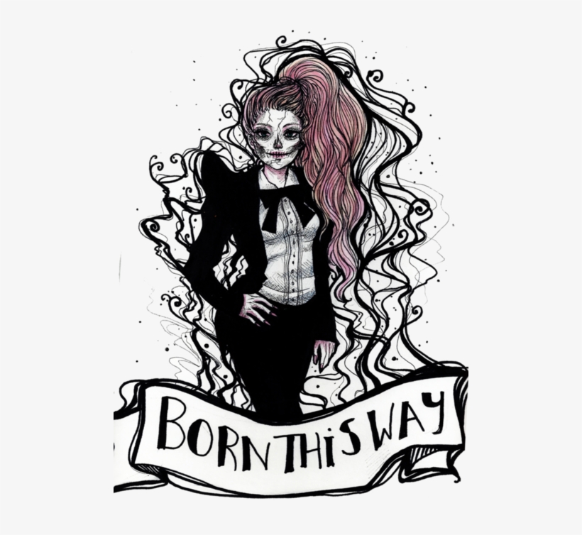 Lady Gaga Clipart Born - Lady Gaga Born This Way Skull, transparent png download