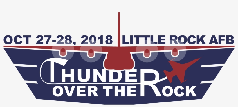Blue, Red And White Logo Of Red C130 With Blue And - Thunder Over The Rock Air Show 2018, transparent png download