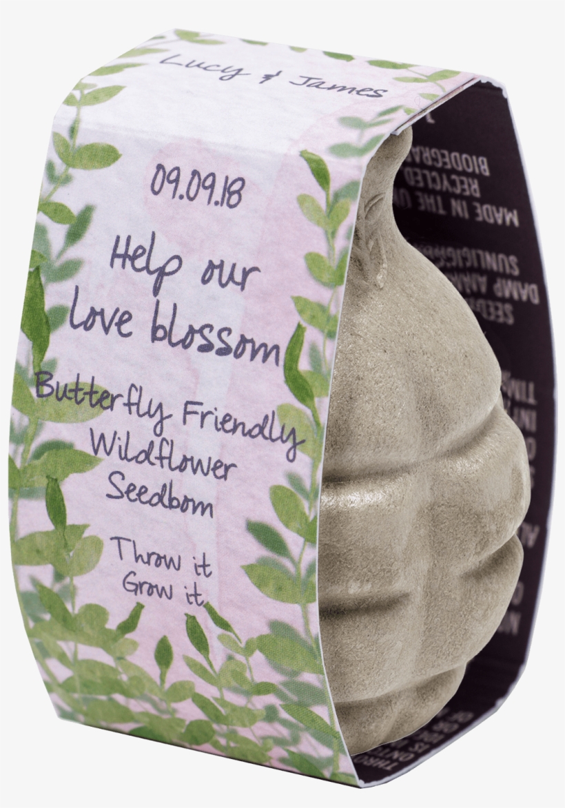 Botanic Wedding Favour Seedbom - Wool, transparent png download