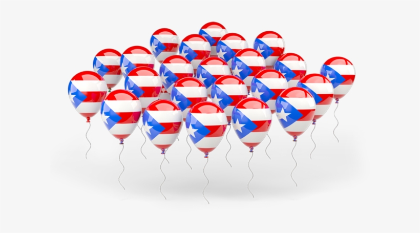 Illustration Of Flag Of Puerto Rico - Puerto Rico Balloons, transparent png download