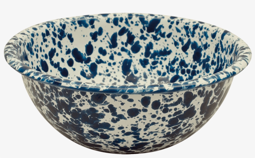 Crow Canyon Enamelware Cereal Bowl - Blue And White Porcelain, transparent png download