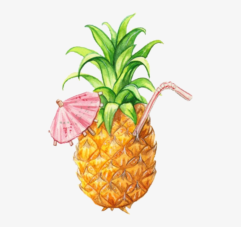 Illustration Pineapple - Pineapple Illustration, transparent png download