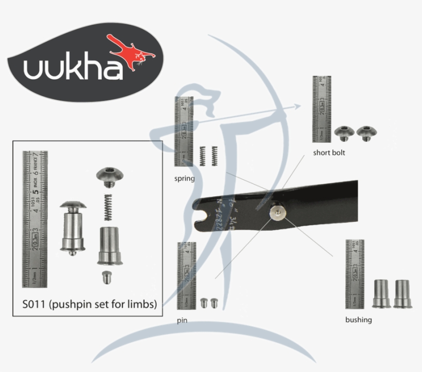 Uukha Ilf Pushpin Set For Limbs [uu-s011] - Uukha, transparent png download