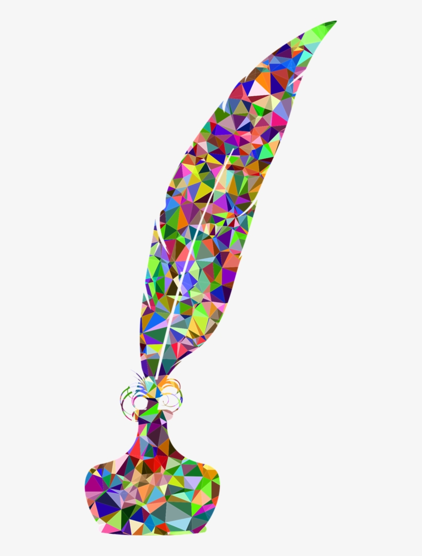 500px Biography Builders 1 - Colored Feather Pen Clipart, transparent png download