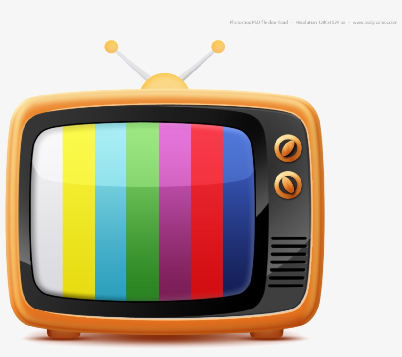 Retro Tv Icon - Tv Icon, transparent png download