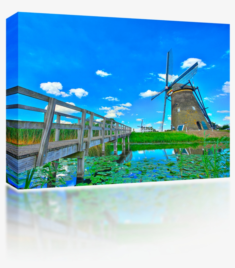 Windmill In Kinderdijk The Netherlands - Windmill, transparent png download