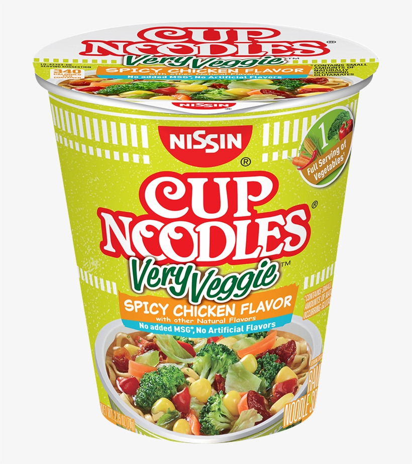 Vv Product Image Spicy Chicken - Very Veggie Cup Noodles, transparent png download