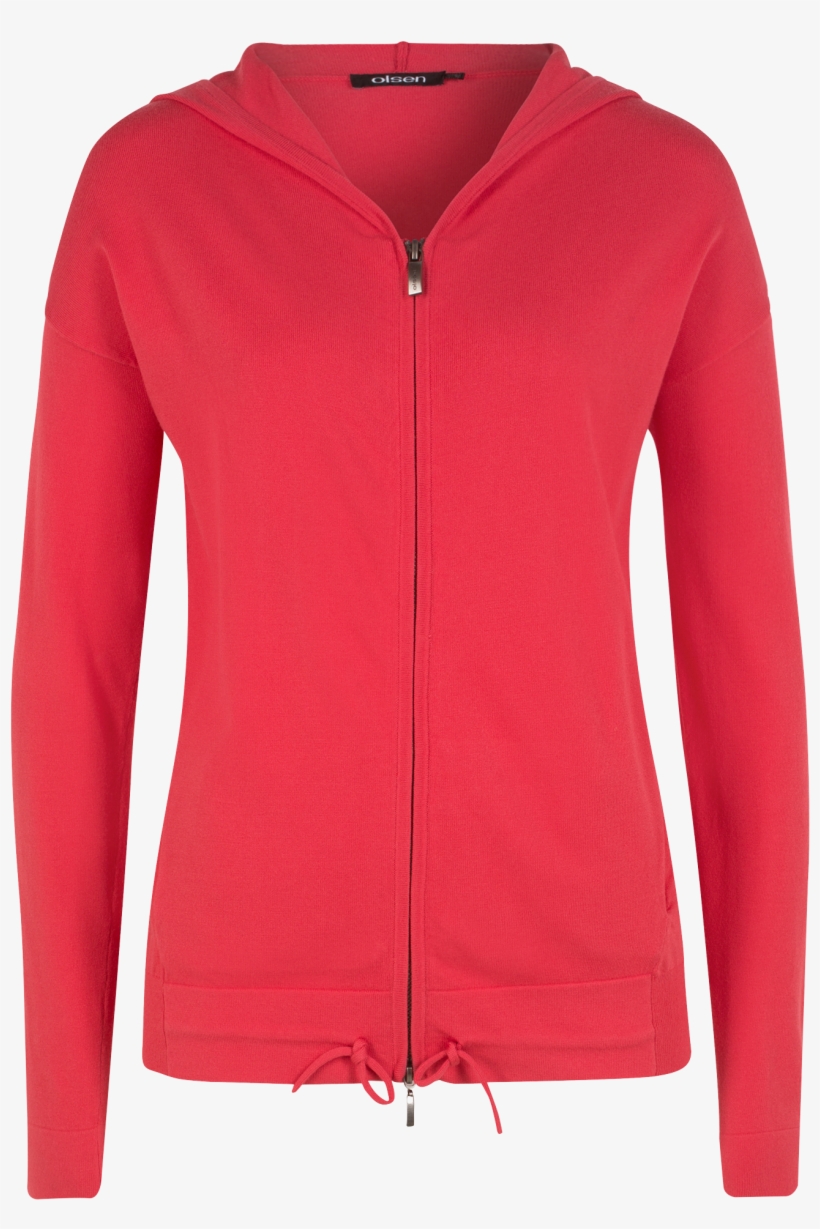 Cardigan With Hood - Red Ralph Lauren Polo Long Sleeve, transparent png download
