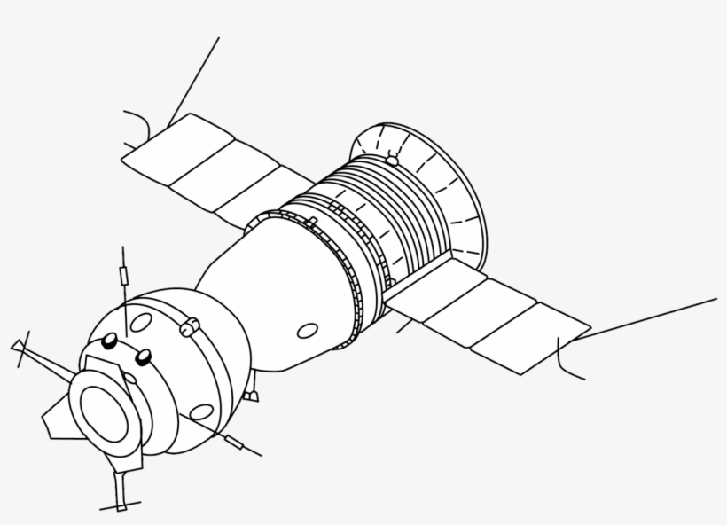 Soyuz 7k-tm Drawing - Soyuz 7k T, transparent png download