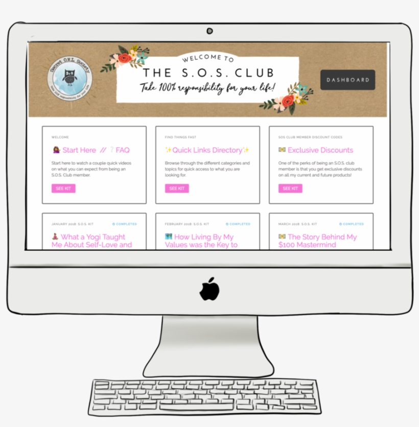 Sos Club - Computer Monitor, transparent png download