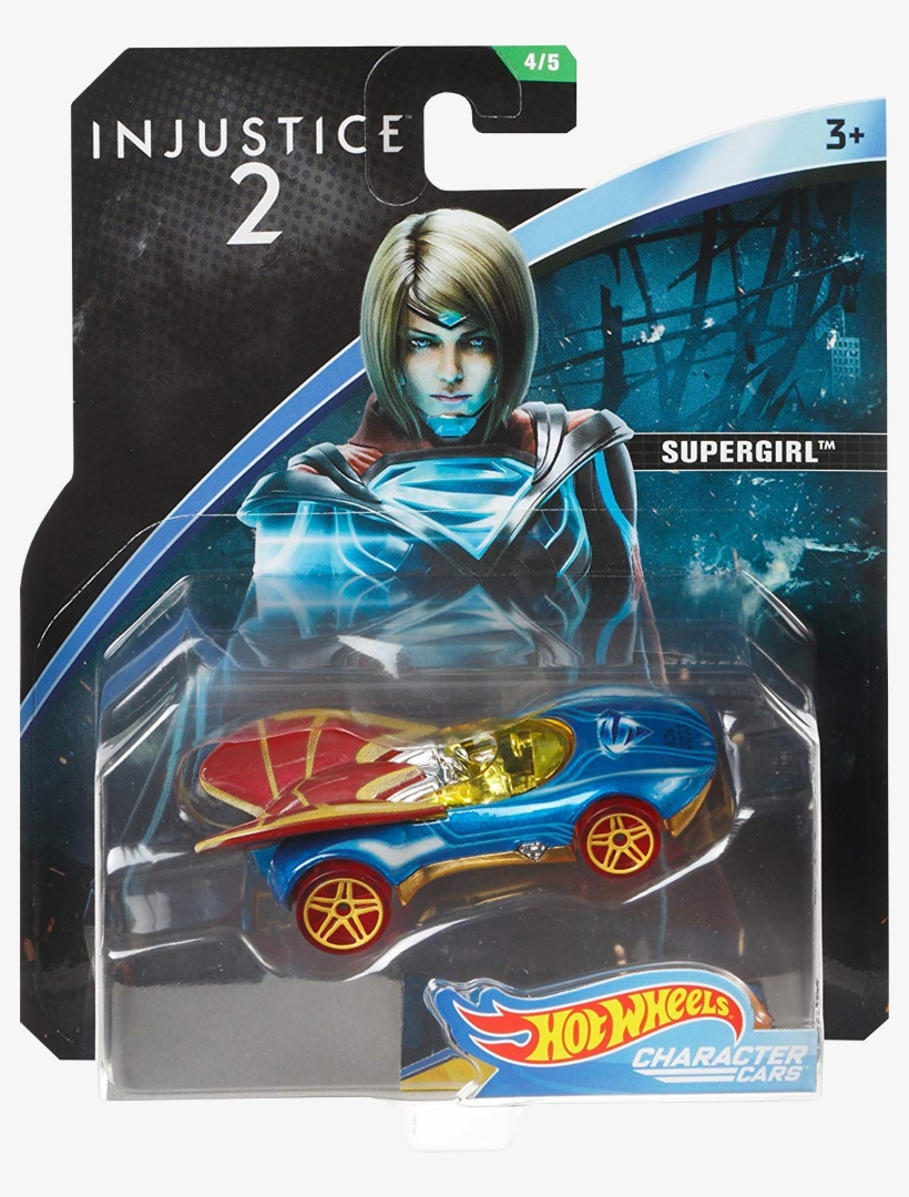 Supergirl 1/64th Scale Die-cast Hot Wheels Vehicle - Hot Wheels Character Cars Supergirl, transparent png download