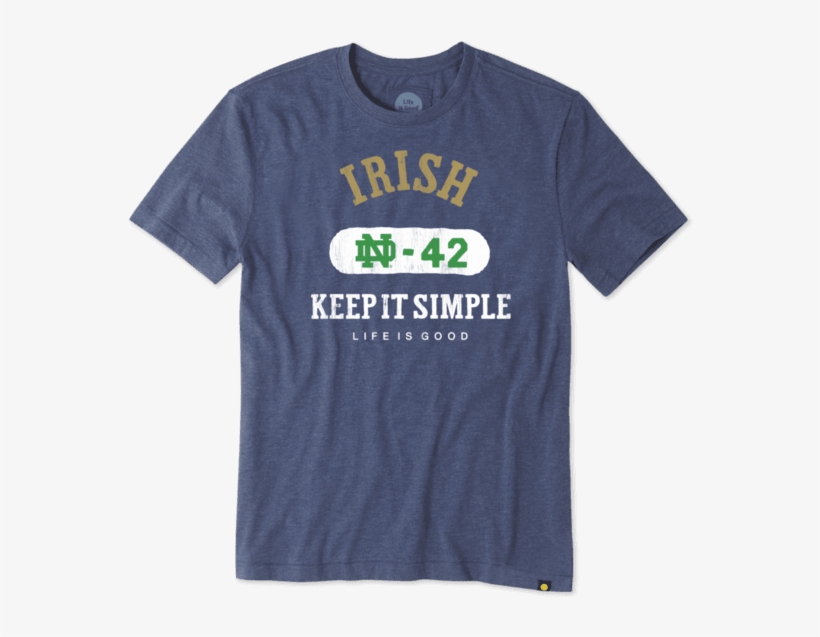 Men's Notre Dame Irish Cool Tee - West Virginia Vs Virginia Tech Funny, transparent png download