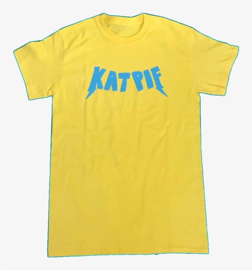 Image Of Katpif Yellow And Blue Storm Tee - Active Shirt, transparent png download