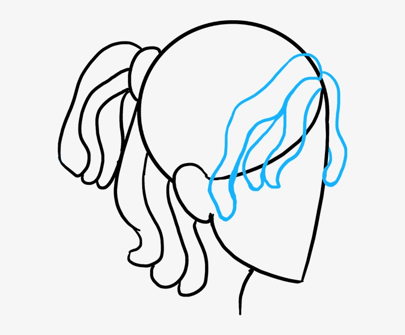 How To Draw Dreadlocks - Dreadlocks Drawing, transparent png download