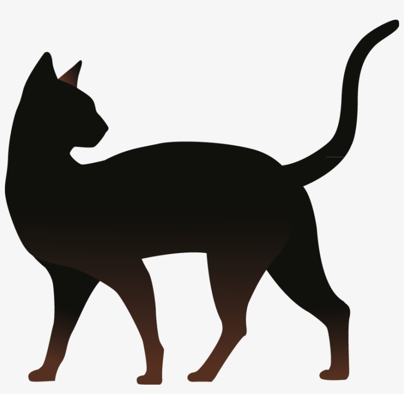 Kitten Transprent Png Free Download - 剪影 貓, transparent png download