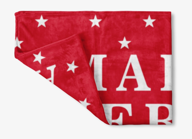 Make America Great Again Trump Fleece Blanket - Flag, transparent png download