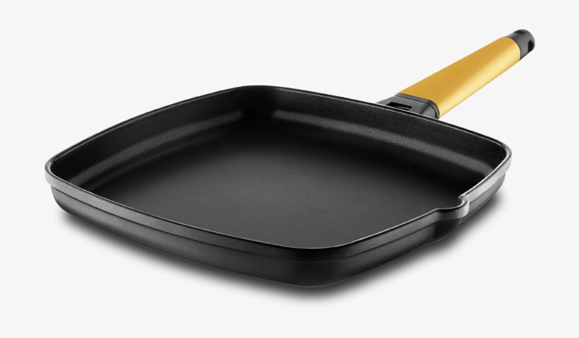 Castey Classic Yellow Griddle Yellow Handle - Frying Pan, transparent png download