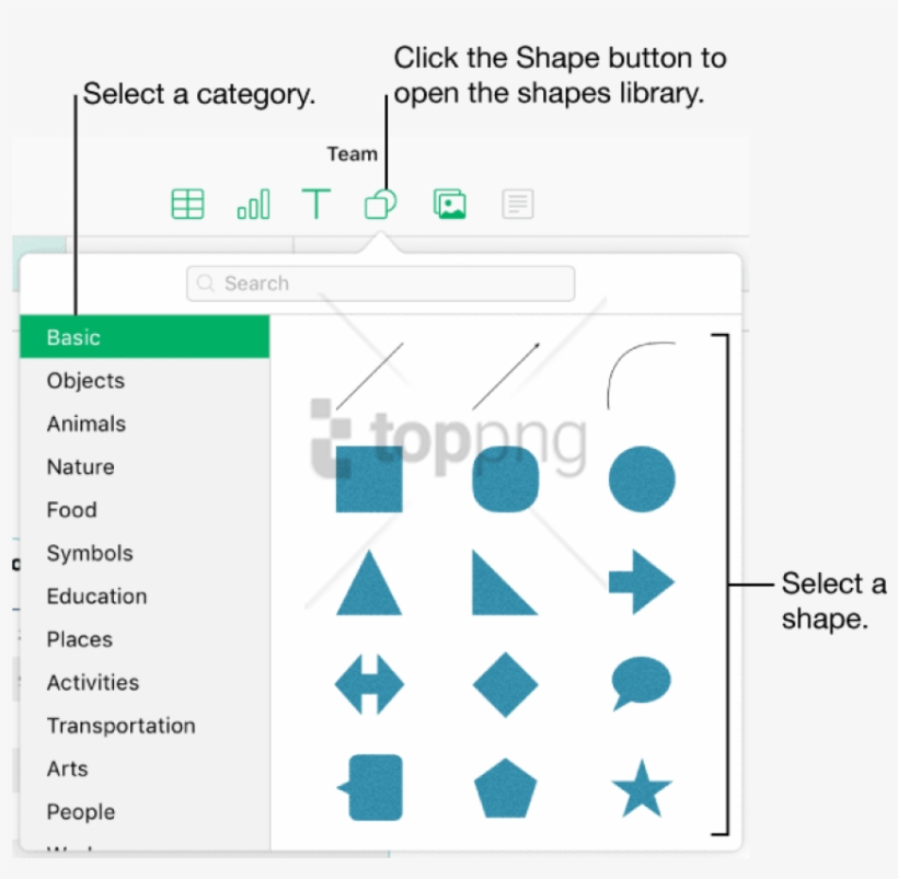 Free Png Formatting Multiple Shapes In Keynote Png - Add Shapes In Keynote, transparent png download