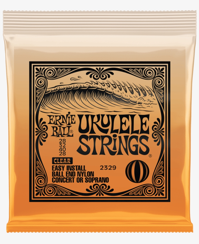 Ukulele Ball End Nylon Strings Clear Front - Ernie Ball Ukulele Strings, transparent png download