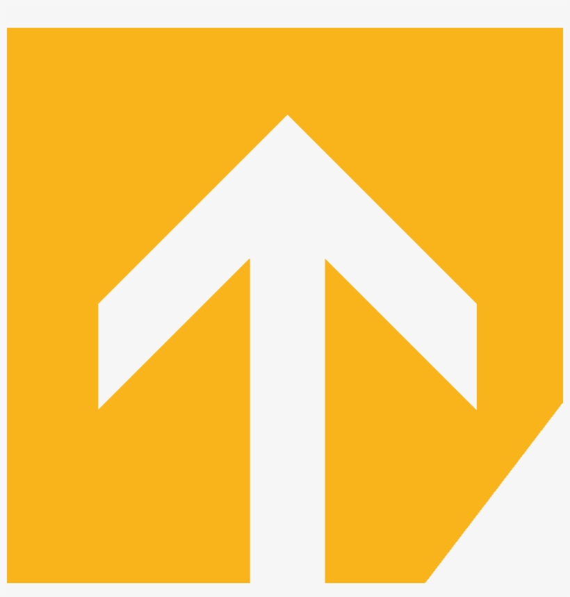 Cpbc Yellow Arrow No Back - Restroom Sign With Up Arrow, transparent png download