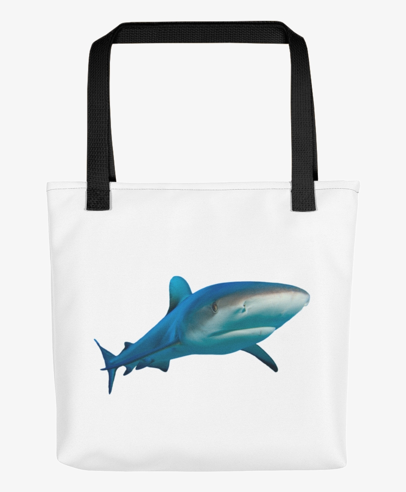 Great White Shark Print Tote Bag - Tote Bag, transparent png download