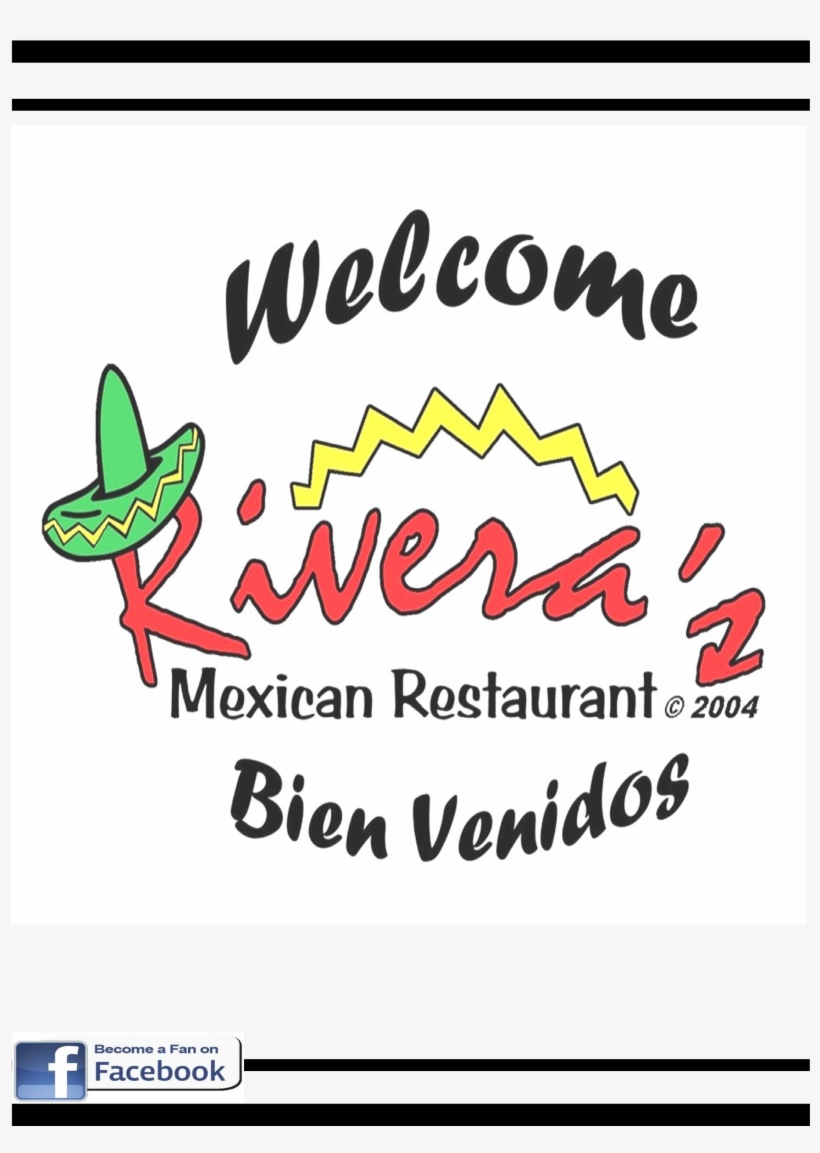 Rivera's Mexican Food Menu - Illustration, transparent png download