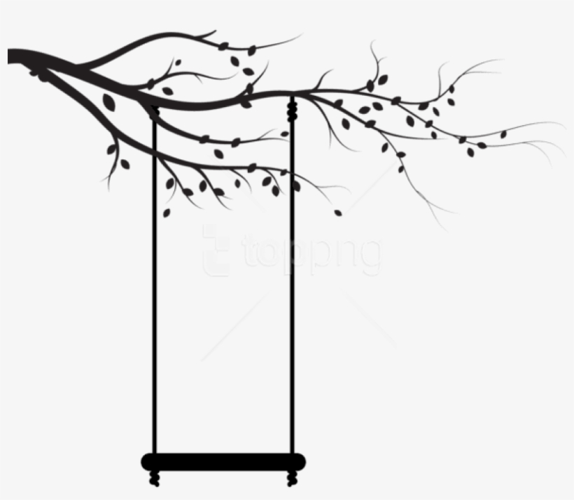 Free Png Swing Silhouette Png - Silhouette Of A Swing, transparent png download