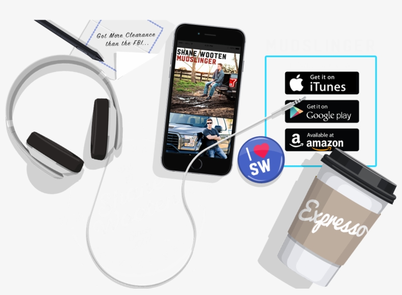 Shane Wooten Band - Headphones, transparent png download