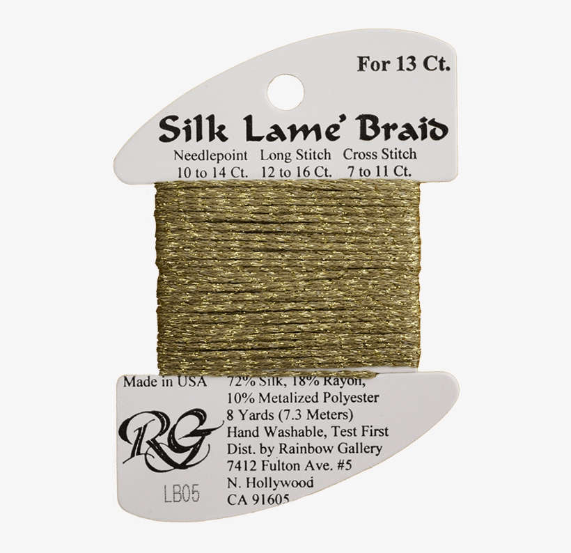 Needlepoint Silk Lame Braid Thread Lb-05 - Label, transparent png download