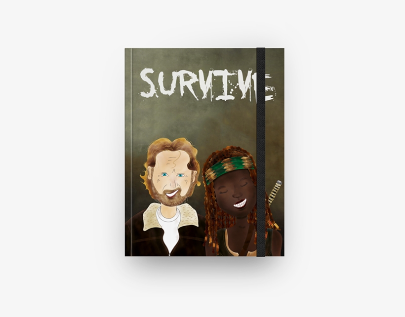 Rick Grimes & Michonne - Cartoon, transparent png download