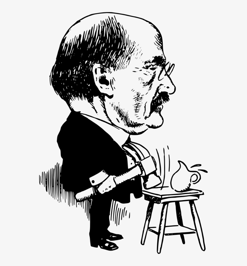 Hammer Stool Man - Cartoon, transparent png download