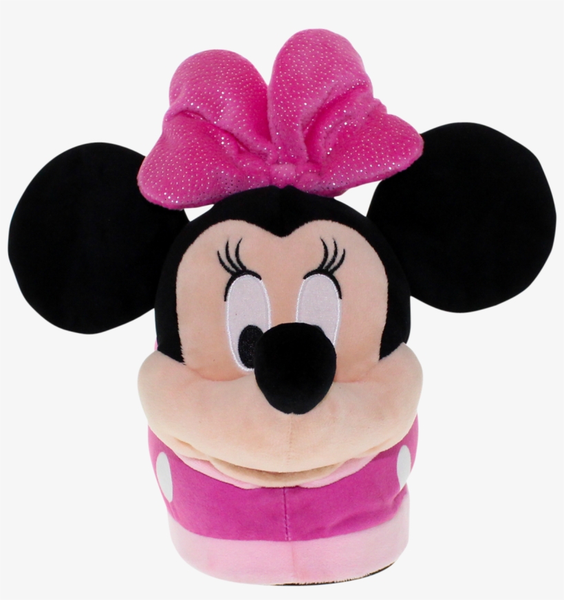 Minnie Mouse Character Figural Plush Slippers - Plush, transparent png download