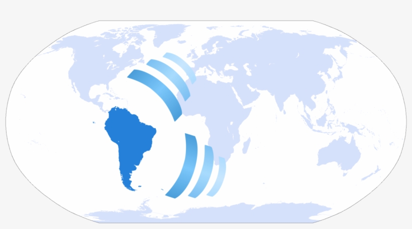 South America - World Map, transparent png download