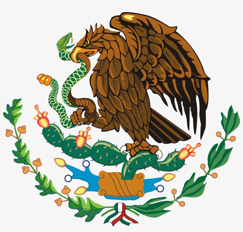 Escudo Mexicano - Logo Of Mexico Flag, transparent png download