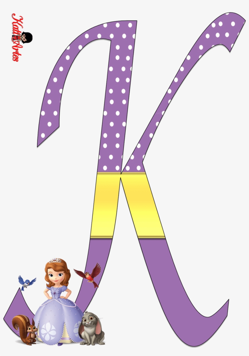 Pin De Marina Em Princesa Sofia Princess - Letra A Princesa Sofia, transparent png download