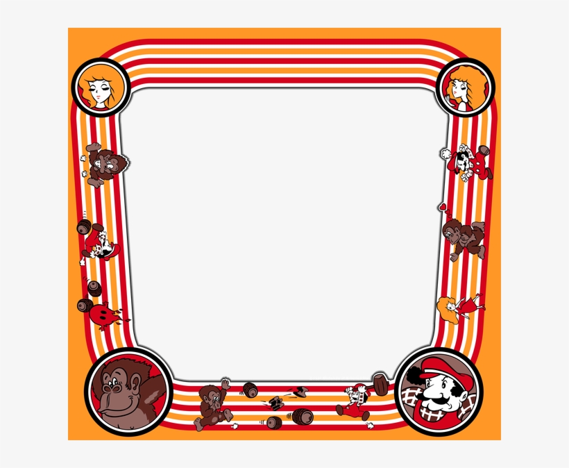 Donkey Kong Bezel - Donkey Kong Arcade Machine Logo, transparent png download