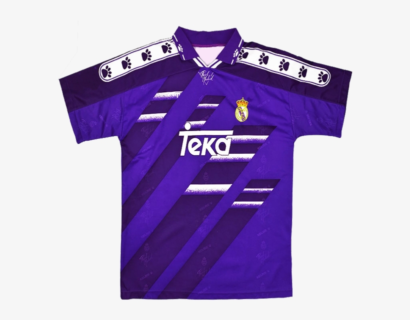 1994-1996 Real Madrid Away Shirt - Real Madrid Kelme, transparent png download