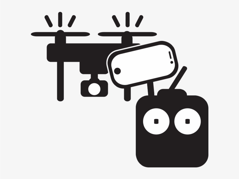 Drone Icon Design Free Phone Connection Flying Control - Drone Icon Drone Png Vector, transparent png download